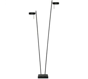LCB Op=Op Vloerlamp - Bling - 2-lichts - zwart - 139cm LCB Op=Op Vloerlamp - Bling - 2-lichts - zwart - 139cm