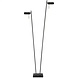 LCB Vloerlamp - Bling - 2-lichts - zwart - 139cm LCB Vloerlamp - Bling - 2-lichts - zwart - 139cm