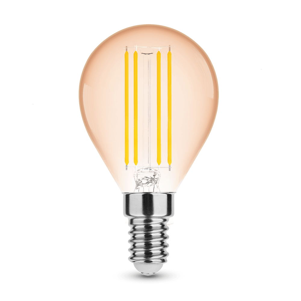 Modee LED Filament lamp - E14 G45 4W - 1800K zeer warm wit licht Modee LED Filament lamp - E14 G45 4W - 1800K zeer warm wit licht