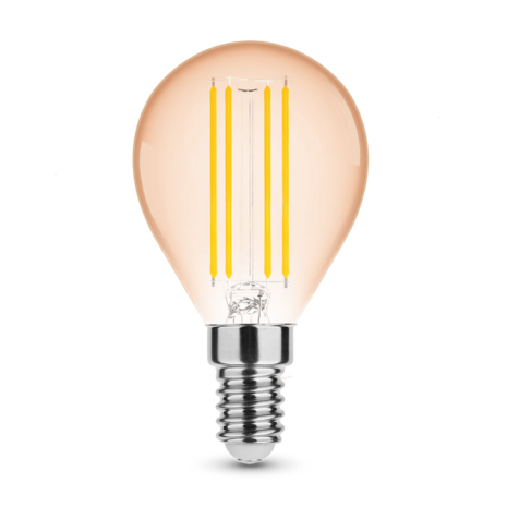 Modee LED Filament lamp - E14 G45 4W - 1800K zeer warm wit licht Modee LED Filament lamp - E14 G45 4W - 1800K zeer warm wit licht