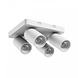 Spectrum LED plafondspot MADARA wit - 4 verstelbare spots - GU10 aansluiting - vierkant Spectrum LED plafondspot MADARA wit - 4 verstelbare spots - GU10 aansluiting - vierkant