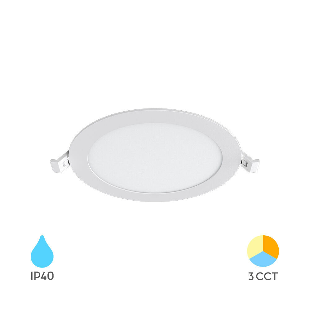 Braytron LED inbouwspot - 12W 1120lm -CCT - Rond - IP40 Braytron LED inbouwspot - 12W 1120lm -CCT - Rond - IP40