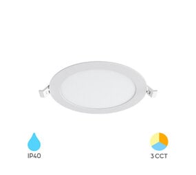 Braytron LED inbouwspot - 12W 1120lm -CCT - Rond - IP40 Braytron LED inbouwspot - 12W 1120lm -CCT - Rond - IP40