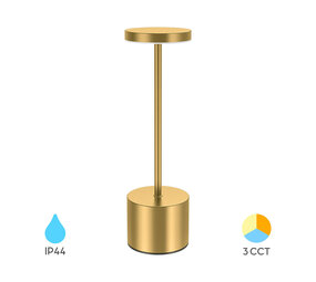 Braytron OP = OP Braytron Gouden LED Tafellamp 2W Oplaadbaar | LUXE Braytron OP = OP Braytron Gouden LED Tafellamp 2W Oplaadbaar | LUXE