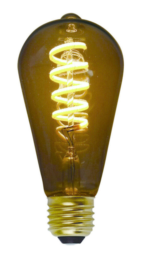 Freelight Edison LED Filament Lamp - E27 - 8W 300Lm - DimTone 2700K-2200K - Smoke Glas - Dimbaar Freelight Edison LED Filament Lamp - E27 - 8W 300Lm - DimTone 2700K-2200K - Smoke Glas - Dimbaar