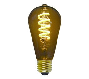 Freelight Op=Op Edison LED Filament Lamp - E27 - 8W 300Lm - DimTone 2700K-2200K - Smoke Glas - Dimbaar Freelight Op=Op Edison LED Filament Lamp - E27 - 8W 300Lm - DimTone 2700K-2200K - Smoke Glas - Dimbaar