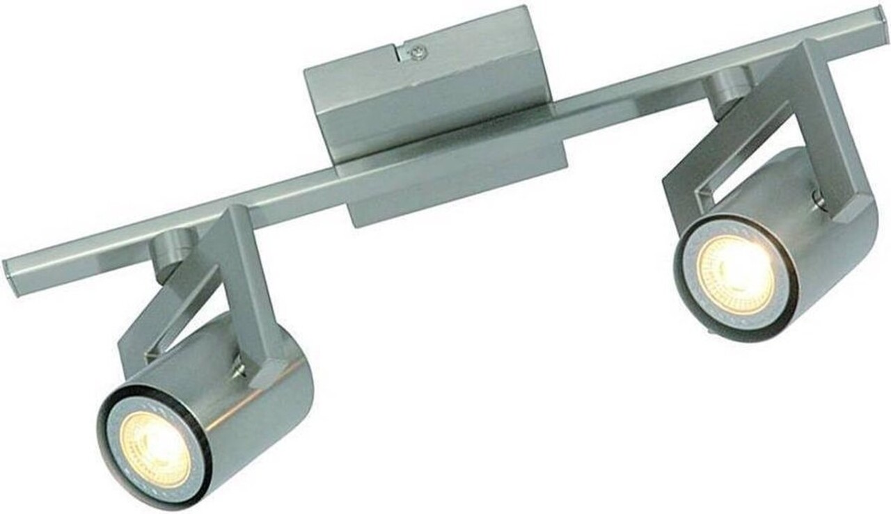 Freelight Valvoled Plafondspot - 2-Lichts - Mat Staal - 2x GU10 LED - 2700K Warm Wit - Dimbaar Freelight Valvoled Plafondspot - 2-Lichts - Mat Staal - 2x GU10 LED - 2700K Warm Wit - Dimbaar