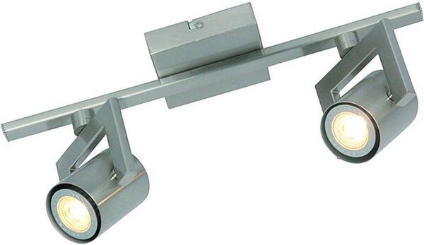 Freelight Valvoled Plafondspot - 2-Lichts - Mat Staal - 2x GU10 LED - 2700K Warm Wit - Dimbaar Freelight Valvoled Plafondspot - 2-Lichts - Mat Staal - 2x GU10 LED - 2700K Warm Wit - Dimbaar