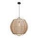 Freelight Maglia Hanglamp - Ø58cm - Bruin Hout met Linnen - E27 Freelight Maglia Hanglamp - Ø58cm - Bruin Hout met Linnen - E27