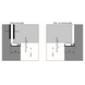 ELTON OP=OP Inbouwprofiel AIB 3N XL 230 – Aluminium tochtwering 230 cm