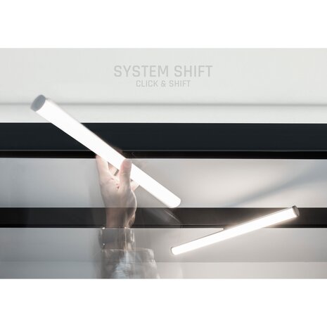 Spectrum OP=OP SPECTRUM SYSTEM SHIFT BEAM 48V Railspot 12W Zwart Spectrum OP=OP SPECTRUM SYSTEM SHIFT BEAM 48V Railspot 12W Zwart