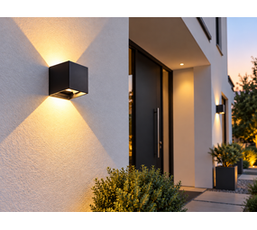 LED Line LED Wandlamp Zwart - 2x3W - Up and Down verstelbare lichtspreiding - 3000K 830 Warm wit - IP65 LED Line LED Wandlamp Zwart - 2x3W - Up and Down verstelbare lichtspreiding - 3000K 830 Warm wit - IP65