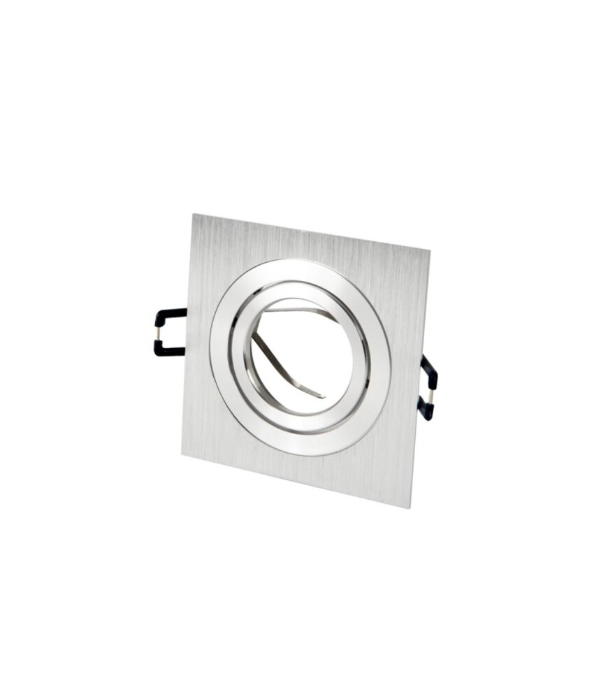 LED Line OP=OP GU10 Inbouwspot Vierkant Geborsteld – 35° Kantelbaar LED Line OP=OP GU10 Inbouwspot Vierkant Geborsteld – 35° Kantelbaar