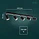 LED-POL OP=OP GAVIA GU10 spotlight fixture 5x10W black LED-POL OP=OP GAVIA GU10 spotlight fixture 5x10W black