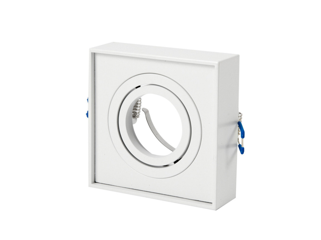LED Line OP=OP GU10 Inbouwspot Hoog - Vierkant - Kantelbaar - Mat Wit - MR16 Fitting - 85 mm LED Line OP=OP GU10 Inbouwspot Hoog - Vierkant - Kantelbaar - Mat Wit - MR16 Fitting - 85 mm