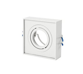 LED Line OP=OP GU10 Inbouwspot Hoog - Vierkant - Kantelbaar - Mat Wit - MR16 Fitting - 85 mm LED Line OP=OP GU10 Inbouwspot Hoog - Vierkant - Kantelbaar - Mat Wit - MR16 Fitting - 85 mm
