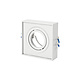 LED Line OP=OP GU10 Inbouwspot Hoog - Vierkant - Kantelbaar - Mat Wit - MR16 Fitting - 85 mm LED Line OP=OP GU10 Inbouwspot Hoog - Vierkant - Kantelbaar - Mat Wit - MR16 Fitting - 85 mm