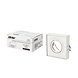 LED Line OP=OP GU10 Inbouwspot Hoog - Vierkant - Kantelbaar - Mat Wit - MR16 Fitting - 85 mm LED Line OP=OP GU10 Inbouwspot Hoog - Vierkant - Kantelbaar - Mat Wit - MR16 Fitting - 85 mm