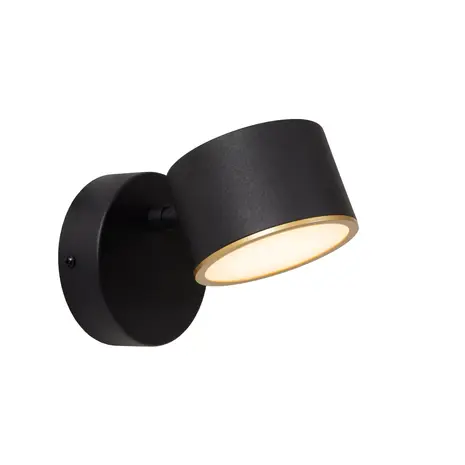 Lucide LED Wandlamp Zwart – 9W – 2700K Extra Warm Wit – Dimbaar – Modern Design Lucide LED Wandlamp Zwart – 9W – 2700K Extra Warm Wit – Dimbaar – Modern Design