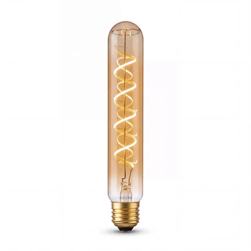 Lucide T32 LED Filament Buislamp E27 Amber - 4,9W 380Lm - 2200K Extra Warm Wit - 3-Staps Dimbaar Lucide T32 LED Filament Buislamp E27 Amber - 4,9W 380Lm - 2200K Extra Warm Wit - 3-Staps Dimbaar