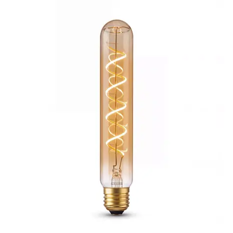 Lucide T32 LED Filament Buislamp E27 Amber - 4,9W 380Lm - 2200K Extra Warm Wit - 3-Staps Dimbaar Lucide T32 LED Filament Buislamp E27 Amber - 4,9W 380Lm - 2200K Extra Warm Wit - 3-Staps Dimbaar