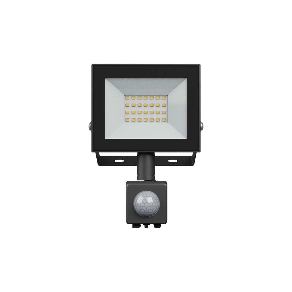 Spectrum NOCTIS LUX 4 LED Breedstraler met PIR Sensor - 20W 1650Lm - 3000K Warm Wit - IP44 - Zwart