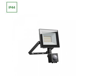 Spectrum NOCTIS LUX 4 LED Breedstraler met PIR Sensor - 20W 1650Lm - 3000K Warm Wit - IP44 - Zwart