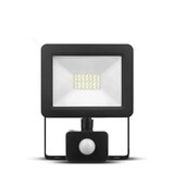 Modee LED schijnwerper met Bewegingssensor - 20W 1800Lm - 6000K Daglicht Wit - IP65 - Zwart
