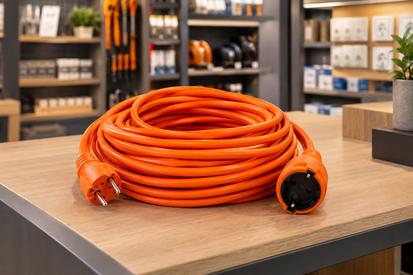 Technik Technik Verlengsnoer 20 Meter - Oranje - Geaard - H05VV-F 3G1,5 mm² Technik Technik Verlengsnoer 20 Meter - Oranje - Geaard - H05VV-F 3G1,5 mm²