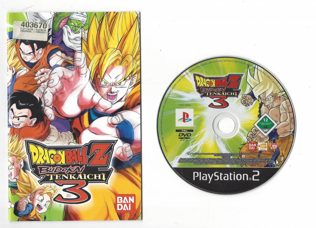 Dragon Ball Z Budokai Tenkaichi 3 Playstation 2 Ps2 Pal Cib Passion For Games