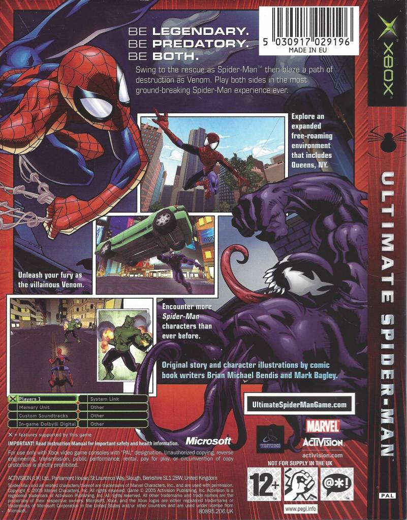 ultimate spiderman xbox