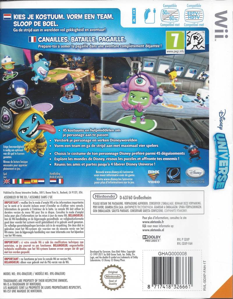 disney universe nintendo wii