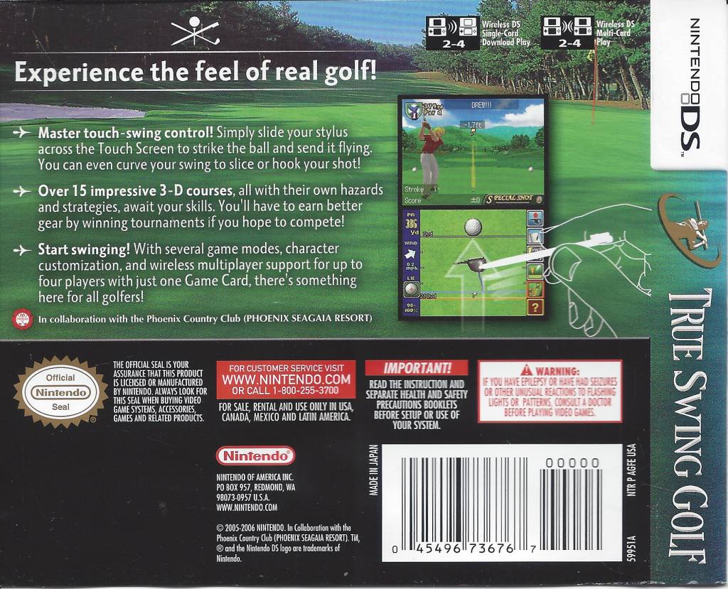 True Swing Golf Fur Nintendo Ds Nds Passion For Games