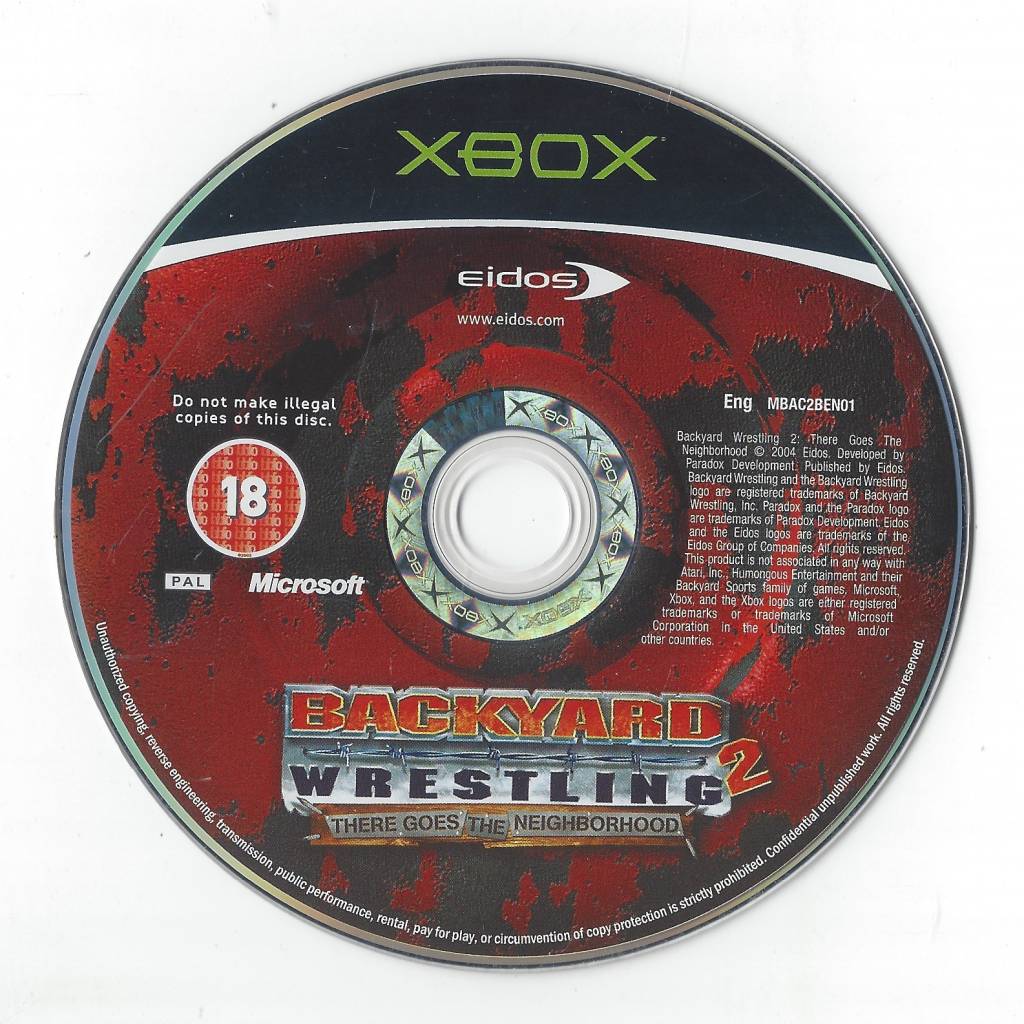 Backyard Wrestling 2 For Xbox Passion For Games Webshop Passion