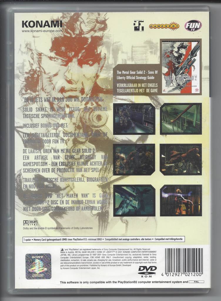 metal gear solid 2 ps2 game saves