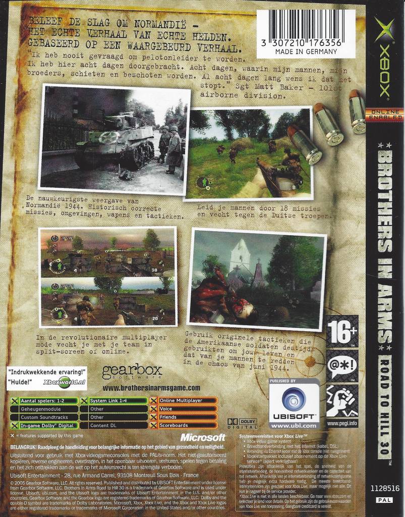brothers in arms road to hill 30 xbox 360