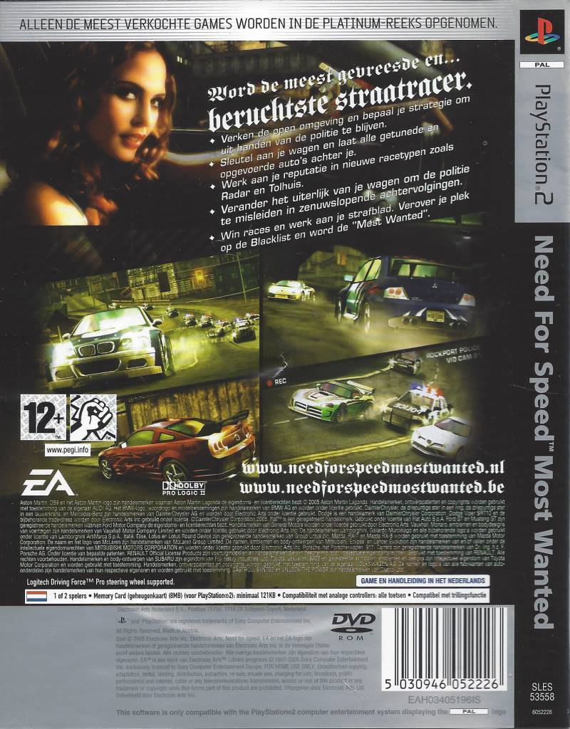Need For Speed Most Wanted For Playstation 2 Ps2 Passion For Games