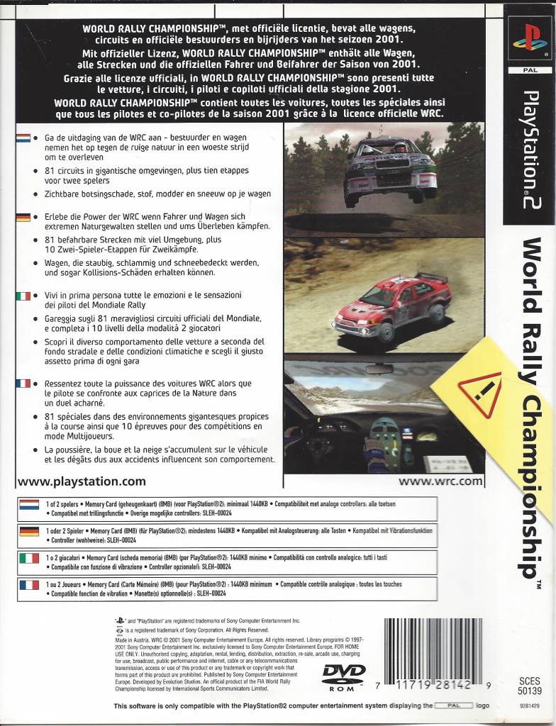 Wrc World Rally Championship For Playstation 2 Ps2 Passion For Games