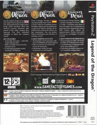 LEGEND OF THE DRAGON voor Playstation 2 PS2