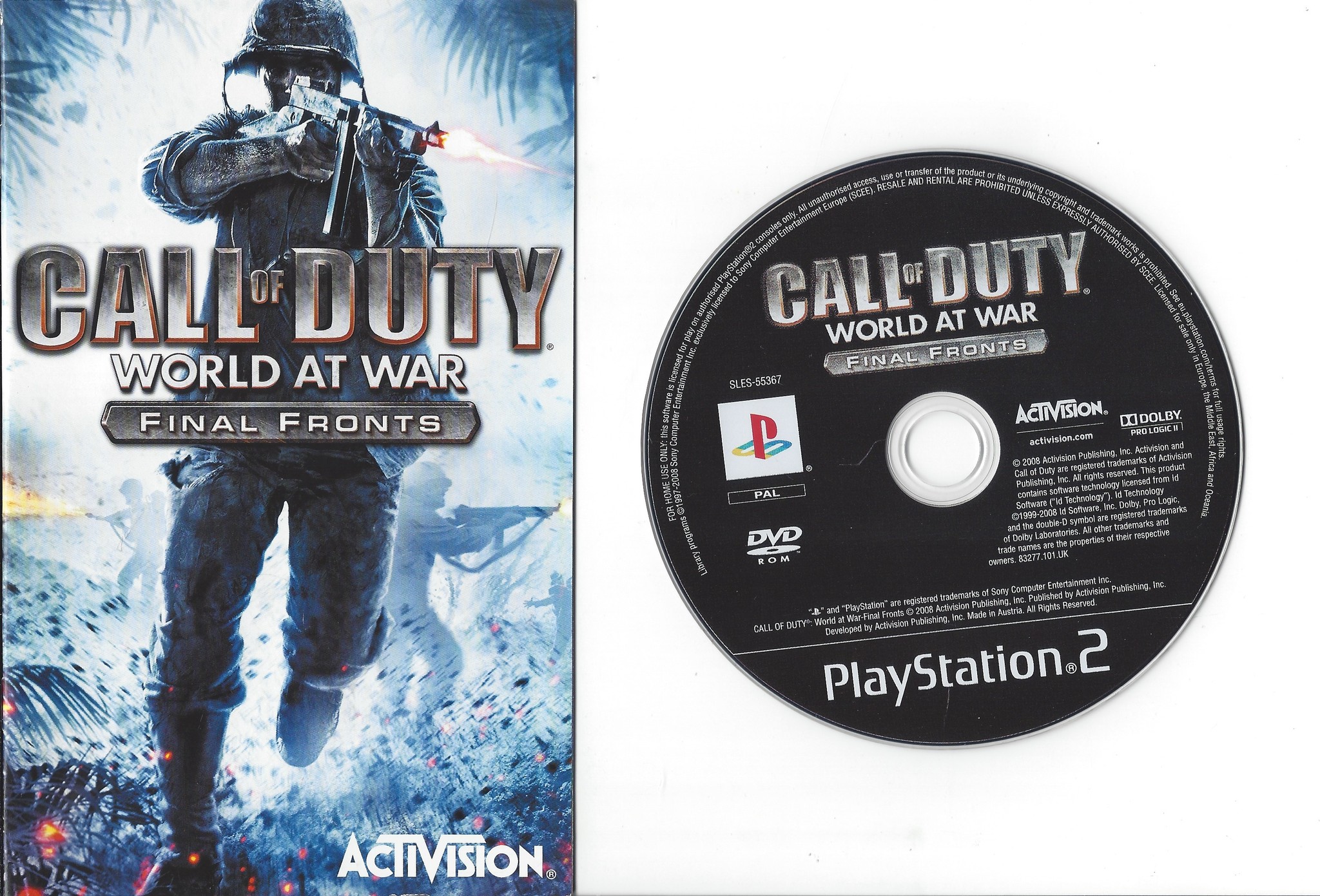 Call Of Duty World At War Final Fronts Review Call Of Duty World At War Final Fronts For Playstation 2 Ps2 Passion For Games Webshop Passion For Games