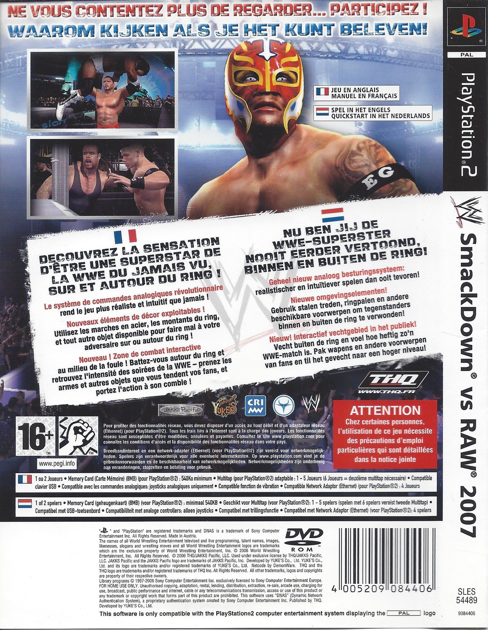 Smackdown Vs Raw 07 For Playstation 2 Ps2 Passion For Games Webshop Passion For Games