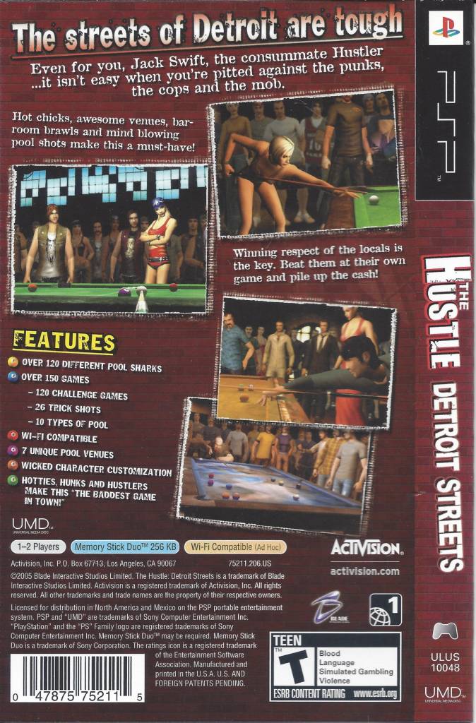 The Hustle Detroit Streets For Playstation Portable Psp Passion For Games