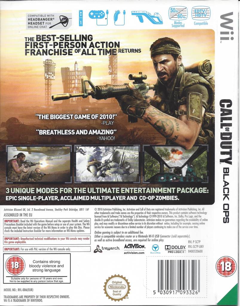 call of duty wii online