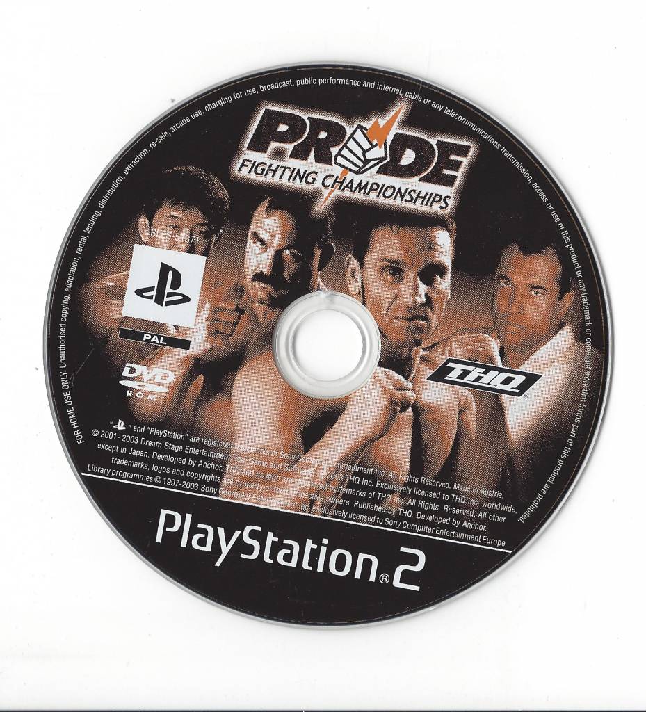 Pride Fighting Championships Pride Fc For Playstation 2 Ps2 Passion For Games