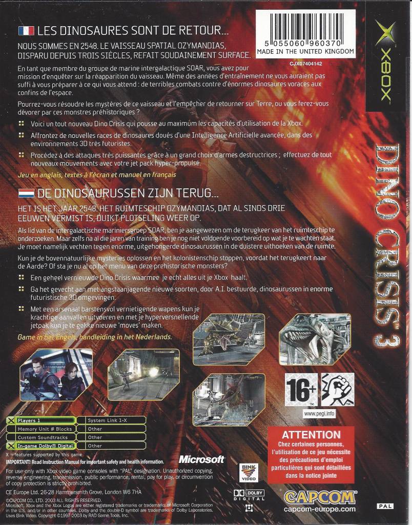 Dino Crisis 3 Voor Xbox Passion For Games Webshop Passion For Games