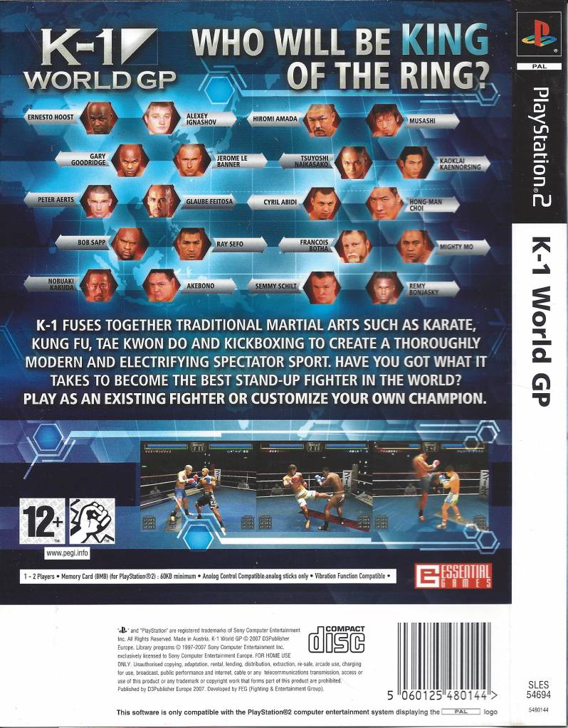 K 1 World Gp For Playstation 2 Ps2 Passion For Games Webshop Passion For Games
