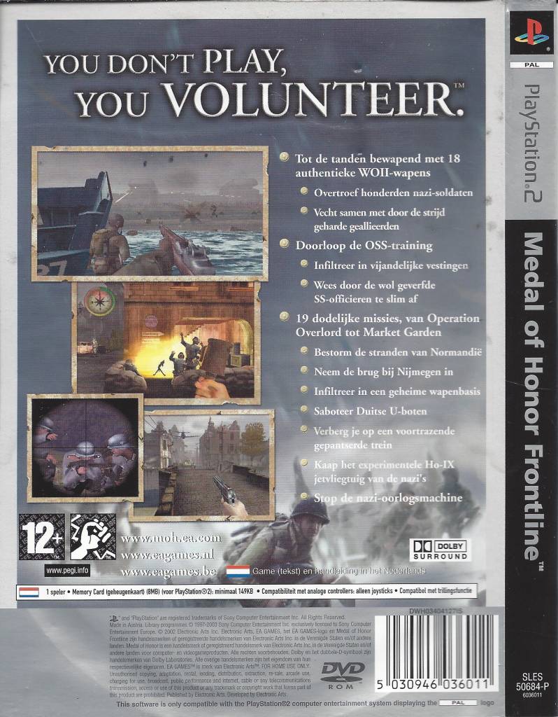 playstation 2 medal of honor frontline