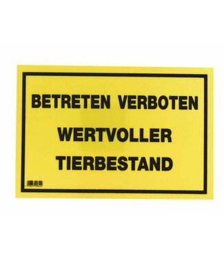 Warnschild