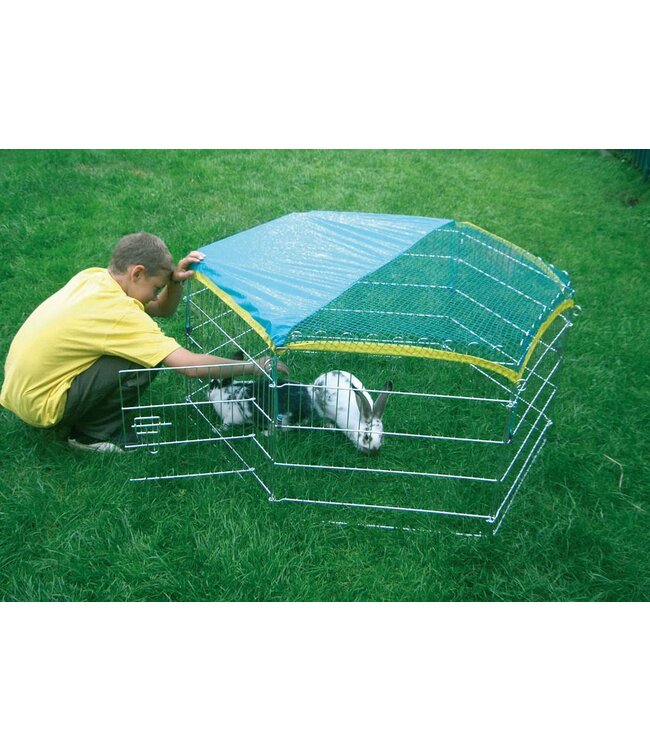 Freilaufgehege 6-eckig