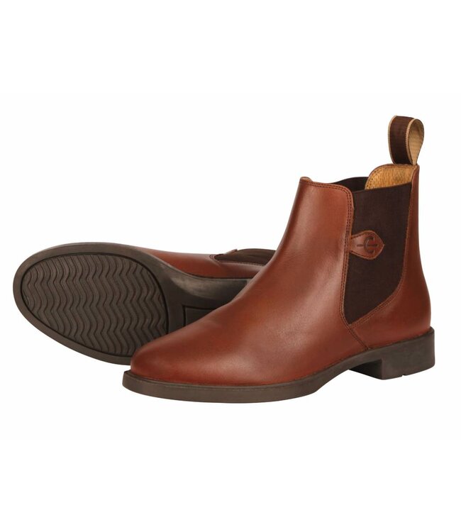 Reitstiefelette Leder Classic braun, geölt, Gr. 40